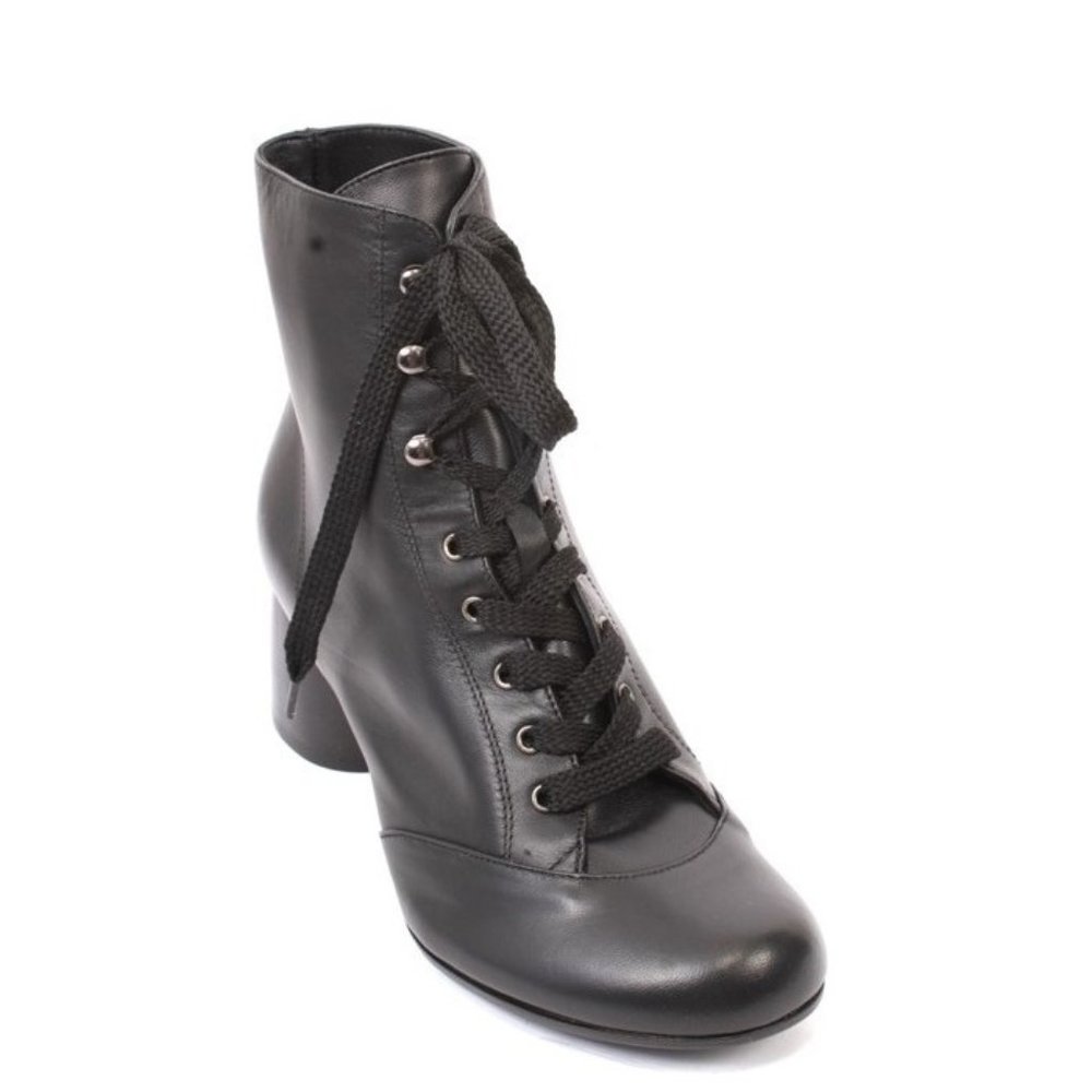 Gianni Ferrante 970 Black Leather Comfort Boots